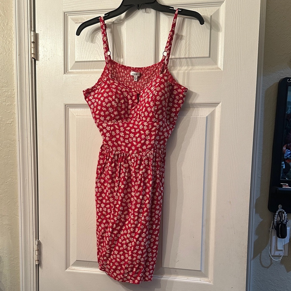 AUW Floral Red Dress